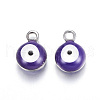 304 Stainless Steel Enamel Charms STAS-G122-24B-2