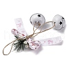Christmas Theme Cloth Bowknot Pendant Decorations HJEW-Q002-01A-3