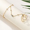 Simple Style 304 Stainless Steel Synthetic Turquoise Ring Bracelets for Women FS-WG7DA0D-08-3