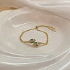 Aloy Rhinestone Slider Bracelets BJEW-H206-01G-1