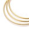 3Pcs 304 Stainless Steel Plain Bangles Set For Women BJEW-N033-01G-4