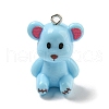 10Pcs Opaque Resin Pendants RESI-H160-01P-07-1