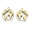 201 Stainless Steel Pendants STAS-T044-196G-1
