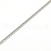 Tarnish Resistant 304 Stainless Steel Curb Chain/Twisted Chain Necklace Making STAS-A028-N109P-2