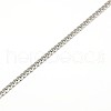 304 Stainless Steel Curb Chain/Twisted Chain Necklace Making STAS-A028-N109P-2