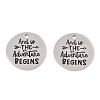 Non-Tarnish 201 Stainless Steel Pendants STAS-T064-38P-11-2