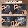 CRASPIRE 2 Styles Waterproof Self Adhesive Stamping Stickers Sets DIY-CP0011-05D-6