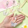 Butterfly Bowknot Acrylic Pendant Decoration HJEW-YW00034-01-5