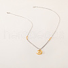 Elegant Vacation Style Brass Star Moon Ppendant Necklaces for women YN2670-3
