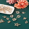 72Pcs 12 Style Alloy Pendants PALLOY-TA0002-28-20
