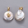 Natural Cultured Freshwater Pearl Pendants KK-L187-06G-2