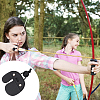  4Pcs 2 Styles Fingers Leather Archery Bow Gloves Tip Protector AJEW-NB0006-34-6