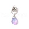Electroplate Glass Pendants PALLOY-JF03577-3