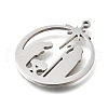 304 Stainless Steel Pendants STAS-S178-04P-2