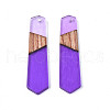 Resin & Walnut Wood Pendants RESI-N025-020-C03-2