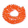 Electroplate Glass Beads Strands EGLA-A034-T3mm-B22-2