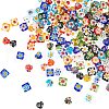 Olycraft 4 Strands 2 Style  Handmade Millefiori Glass Beads Strands LK-OC0001-08-7