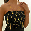 Elegant Iron Geometric Leaf Tassel Chest Body Chain NN0780-2