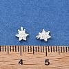 925 Sterling Silver Micro Pave Clear Cubic Zirconia Star Charms STER-D302-04A-S-3