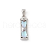 925 Sterling Silver & Glass Hourglass Pendants STER-D305-02P-1