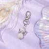 Angel ABS Plastic Pendant Decorations HJEW-JM02059-2