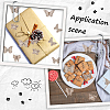 SUNNYCLUE 200Pcs Laser Cut Wood Shapes WOOD-SC0001-75-5