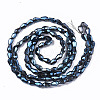 Electroplate Glass Beads Strands EGLA-S194-02A-02-3