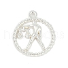 Twelve Constellations Alloy Pendants PALLOY-Q006-01K-S-1