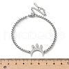 Moon 304 Stainless Steel Link Bracelets BJEW-M097-02P-5
