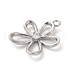Brass Pave Cubic Zirconia Pendants KK-D371-05P-2