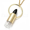 304 Stainless Steel Openable Perfume Bottle Pendant Necklaces NJEW-I239-04G-3