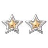 304 Stainless Steel Stud Earrings EJEW-S265-10GP-4