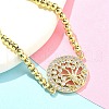 Mother's Day Brass Micro Pave Cubic Zirconia Silder Bracelets for Women BJEW-S158-01G-B-2