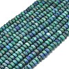 Dyed Natural Chrysocolla and Lapis Lazuli Beads Strands G-P575-A35-6x4mm-2