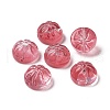 Transparent Spray Painted Glass Beads GLAA-I050-09D-1