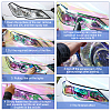 BENECREAT 2Pcs 2 Colors Iridescent Plastic Car Headlamp Sticker DIY-BC0012-20-4
