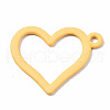 Spray Painted Alloy Pendants PALLOY-Q434-013G-NR-1