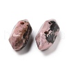 Natural Rhodonite Double Terminal Pointed Pendants G-C007-02A-24-3