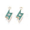 Brass Enamel Charms KK-N232-220-2