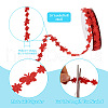 20 Yards Malan Flower and Butterfly Polyester Lace Trim OCOR-TAC0016-18E-4