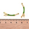 Ion Plating(IP) 304 Stainless Steel Crystal Rhinestone Connector Charms STAS-S140-31G-3