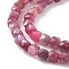 Natural Red Tourmaline Beads Strands X-G-A021-01C-3