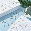 HOBBIESAY 120Pcs 2 Colors Brass Tube Beads KK-HY0001-92-4