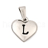304 Stainless Steel Pendants STAS-P278-01L-P-1-1
