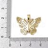 Brass Micro Pave Cubic Zirconia Pendants KK-R230-09G-3