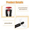 DICOSMETIC 36Pcs 12 Colors Plastic Cord Locks Clip Ends KY-DC0001-21-5