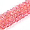Baking Paint Transparent Glass Beads Strands X1-DGLA-A035-T4mm-A01-1