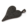 Brass Micro Pave Cubic Zirconia Pendants KK-U076-17MC-3