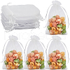 SOFPLATE 100pcs Large Organza Pouches Portable Shoes Bag Travel Storage Drawstring Bags OP-SP0001-03D-01-1