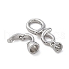 Brass Fold Over Clasps KK-U059-23P-2